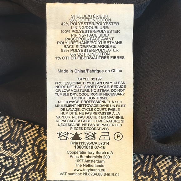 Tory Burch Chaumont Jacquard Chain Link Print Skirt Size 4 - Picture 12 of 12